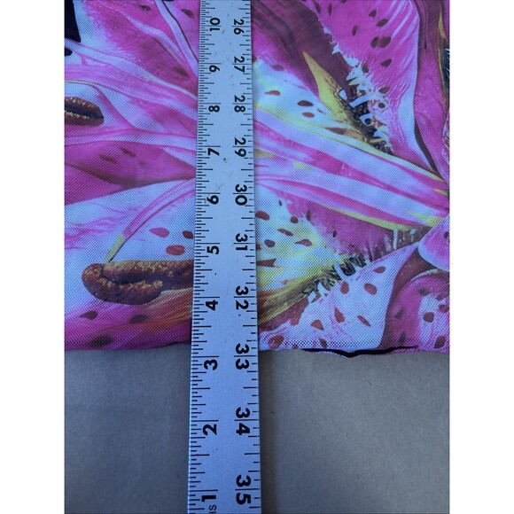 Mesh Maxi Skirt Beach Cover Up Size M Tropical Resortwear - Picture 4 of 5